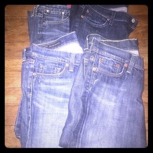 Designer Jeans bundle 4-pair- 7FAM,Lucky,Citizens+